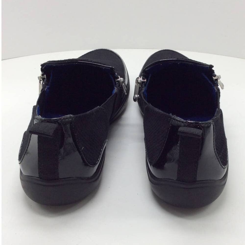 Adrienne Vittadini Sport Side Zip Slip On Ganesa Black Womens 8.5 - Picture 3 of 4